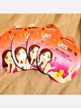 NWT YesTo Booty-Full Paper Masks For The Bum×4!